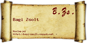 Bagi Zsolt névjegykártya